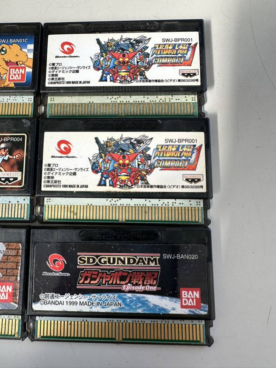 WS WonderSwan soft only gashapon military history / Detective Conan .... challenge shape / "Super-Robot Great War" COMPACT various 6 sheets operation not yet verification 2/13