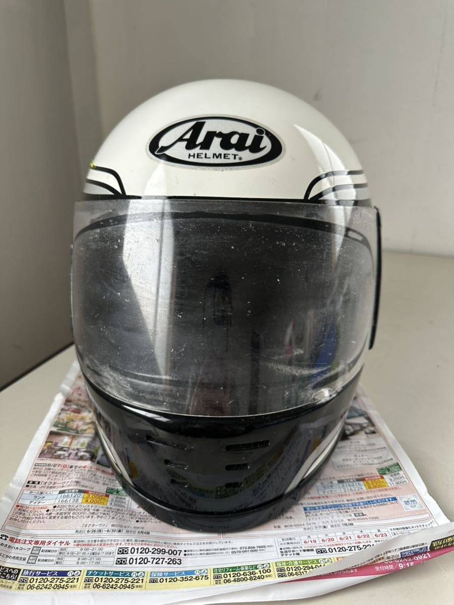 Arai フルフェイスヘルメット Mサイズ　ジャンク_画像1