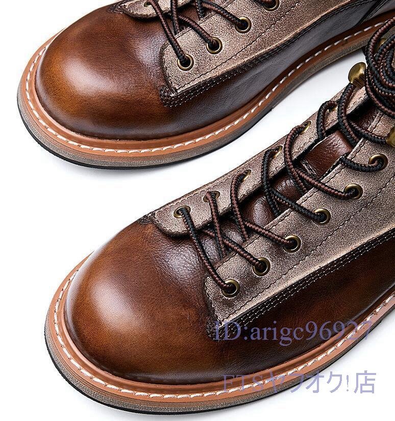 U992* new goods boots men's original leather short boots feeling of luxury Work boots military boots men's shoes engineer boots . slide 24~27cm