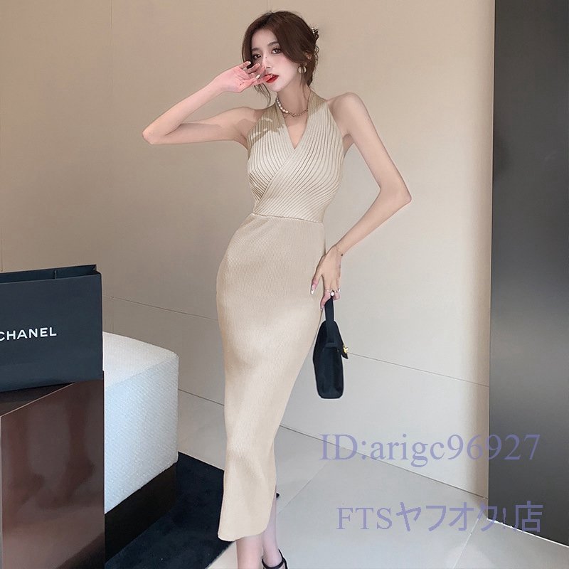 W103☆新品ワンピースladies◇レディース きれいめ ◇披露宴 dress 良質 オフィスレディー ロング丈 タイト_画像5