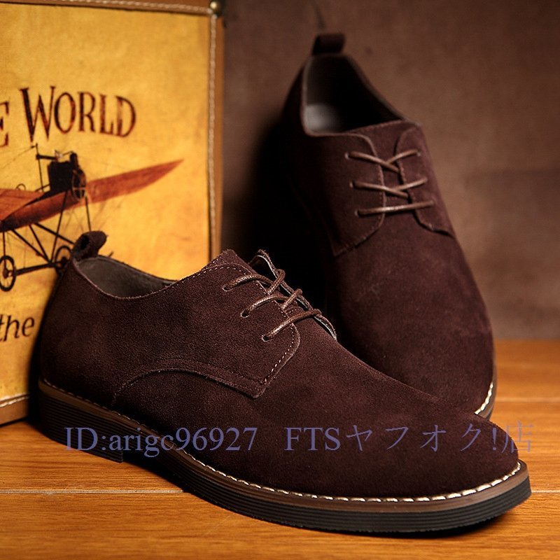 A5899* new goods deck shoes suede men's low cut PU leather Trend large size equipped England manner color size selection possible blue 26cm/42