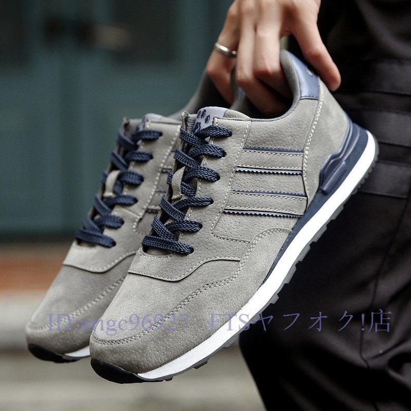 A5930* new goods on goods long-legged 26cm men's race up shoes casual sneakers ventilation comfortable .....24~27 2 color 