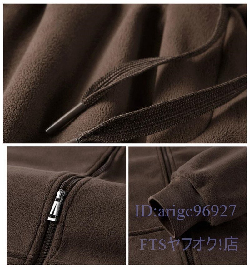 T853☆ новый товар  оборотная сторона ... венок   установка    мужской   Зима  вещь  оборотная сторона ...  джерси  верхний нижний набор   пиджак  с капюшоном ...+... ...  олимпийка   черный  L