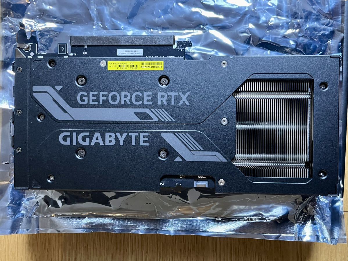 GIGABYTE GeForce RTX 4070 WINDFORCE OC 12G グラフィックボード NVIDIA_画像4