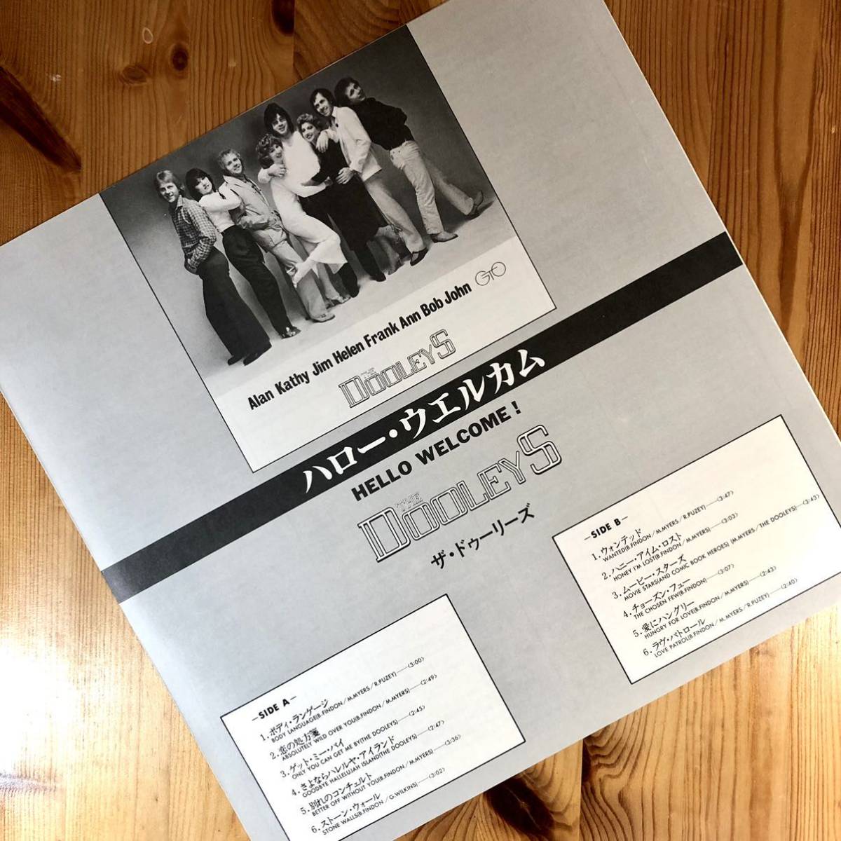 m216 LPレコード【HELLO WELCOME!/THE DOOLEYS】ハロー・ウェルカム/ザ・ドゥーリーズ_画像5