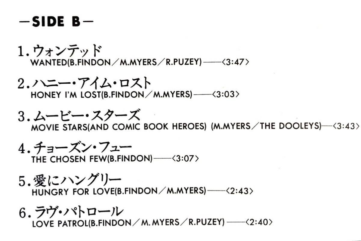 m216 LPレコード【HELLO WELCOME!/THE DOOLEYS】ハロー・ウェルカム/ザ・ドゥーリーズ_画像8