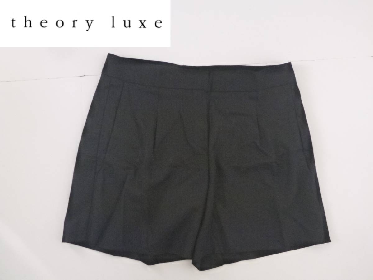 美品 Theory luxe　セオリーリュクス★　黒　ブラック　ショートパンツ　38　M相当_画像1