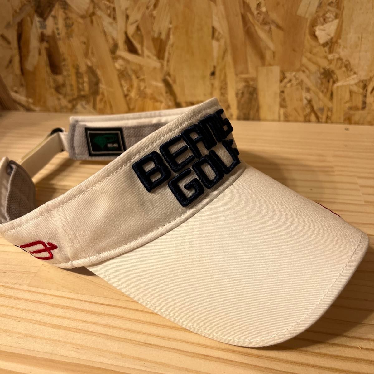 beams golf ビームスゴルフ　サンバイザー　白　ホワイト