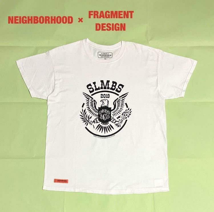 【希少】NEIGHBORHOOD×FRAGMENT DESIGN　コラボTシャツ　ネイバーフッド　フラグメントデザイン　サンダーマーク　182LBFRN-STM01S