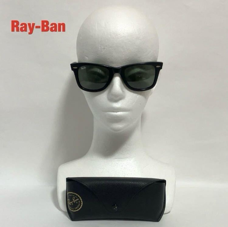 【人気】Ray-Ban　レイバン　サングラス　付属品付き　ブランドロゴ　ウェイファーラー　アジアンフィット　RB2140-A　WAYFARER_画像1