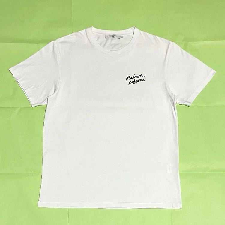 【人気】Maison Kitsune　メゾンキツネ　ロゴTシャツ　ハンドライティング　ユニセックス　22SSD 　定価17,600円　IM00130KJ0035_画像5