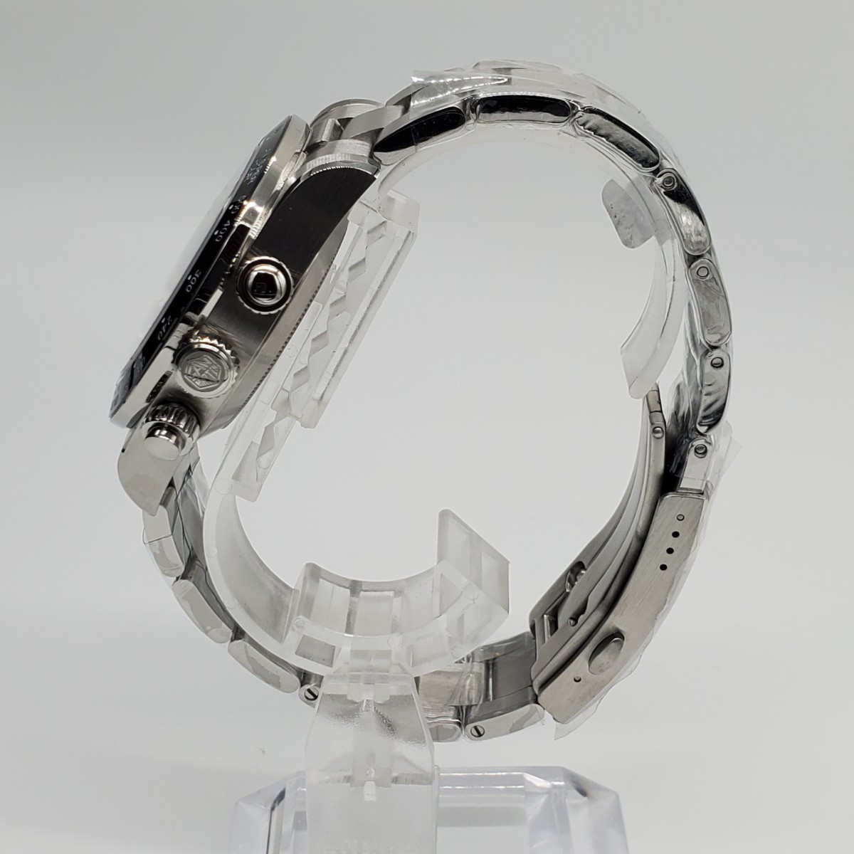 新品 手巻き SanMartin クロノグラフ ホワイト 白 メンズ腕時計 機械式 シーガル ST1901 サンマーティン 中華ヴィーナス 高級の画像4