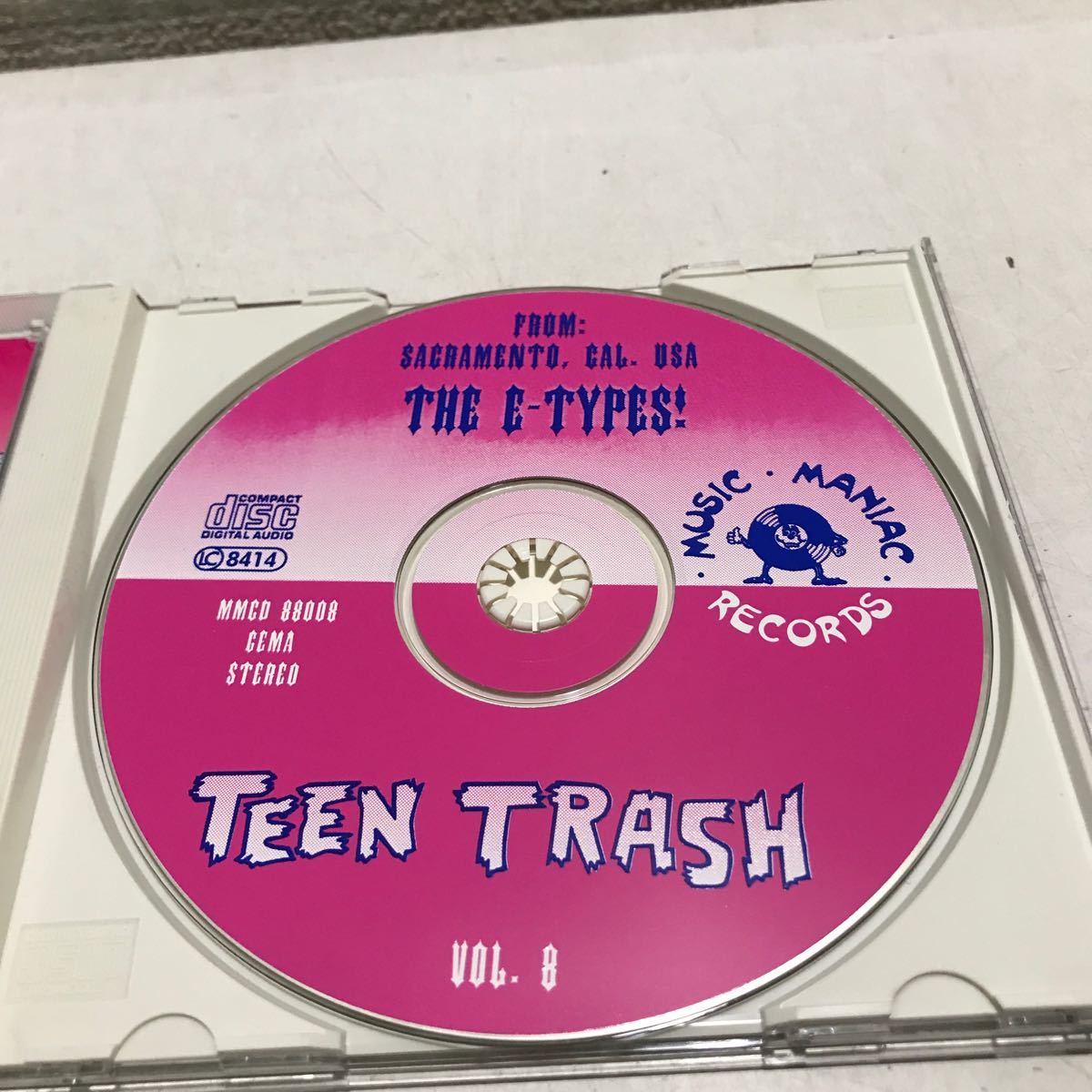 T09上▲ CD 洋盤　TEEN TRASH / VOL.8 THE E-TYPES! MUSIC MANIAC RECORDS PRESENTS ▲240205_画像6