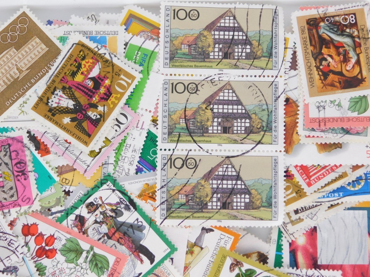  abroad stamp Germany 30 sheets . attaching stamp used stamp foreign stamp 