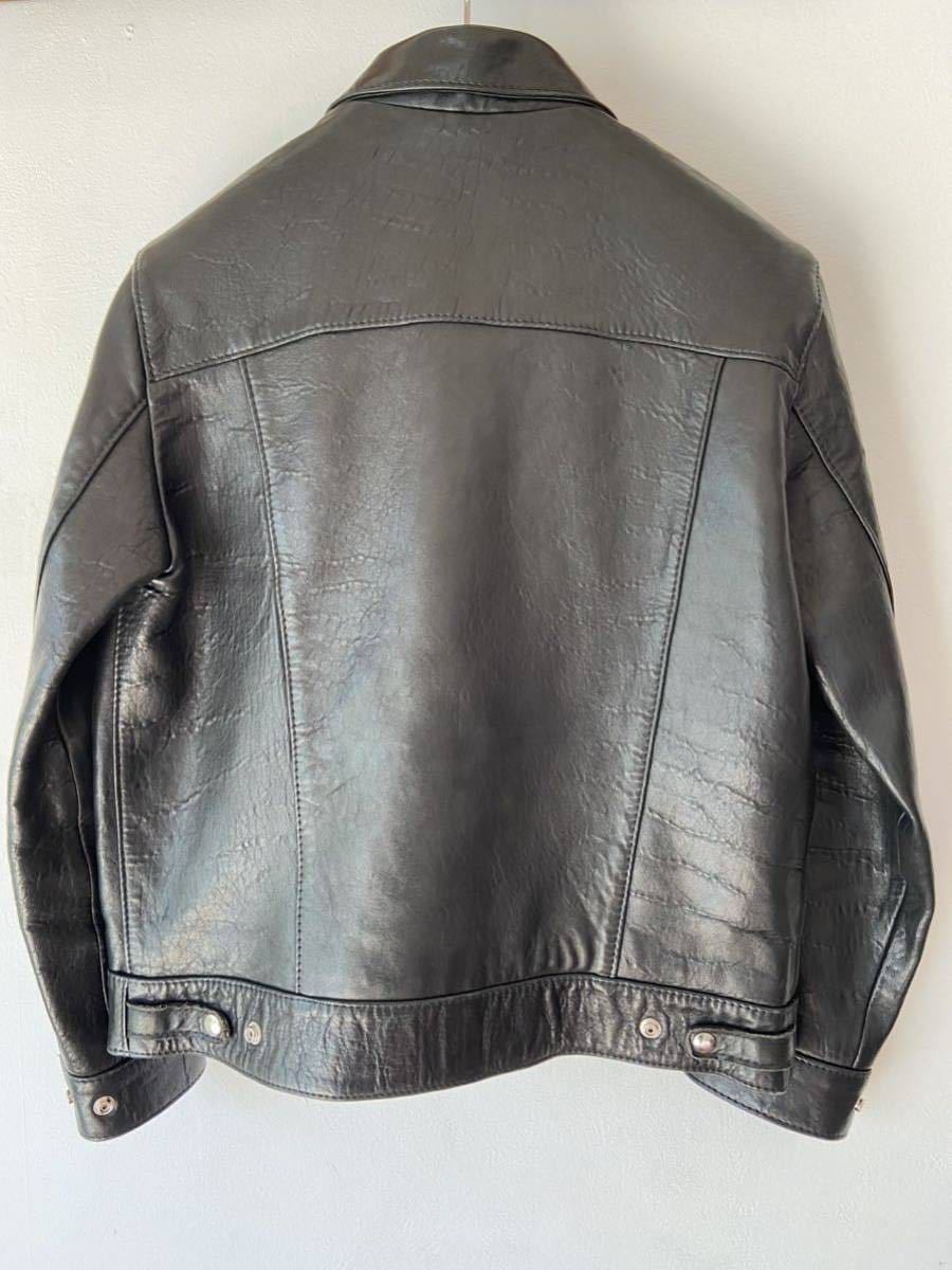 ルイスレザー　ウエスタン　ジャケット　サイズ　40 ブラック　シープ　黒　サテンライナー　美品　Lewis Leathers _画像2