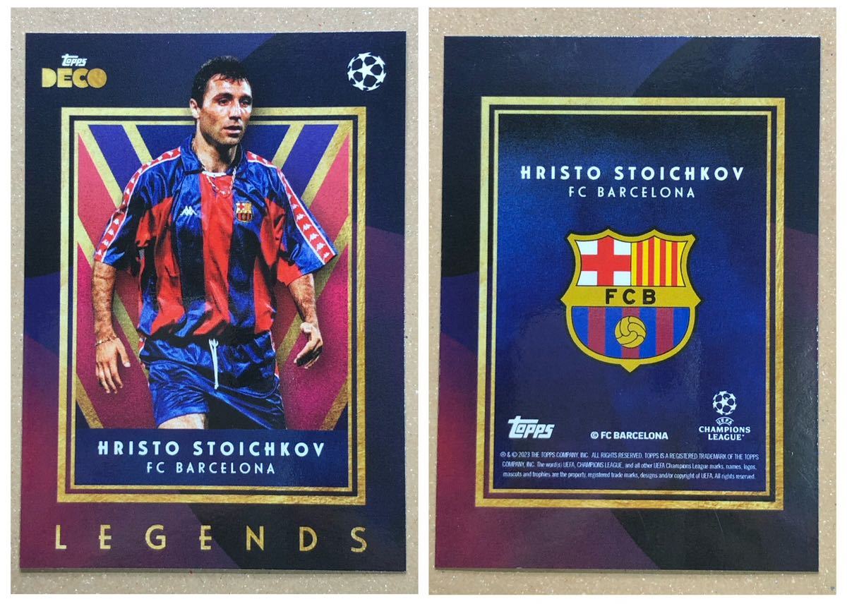 【8枚】Topps DECO SOCCER 2023 FC BARCELONA LEGEND サッカー カード バルセロナ ロナウジーニョ マスチェラーノ ストイチコフの画像4