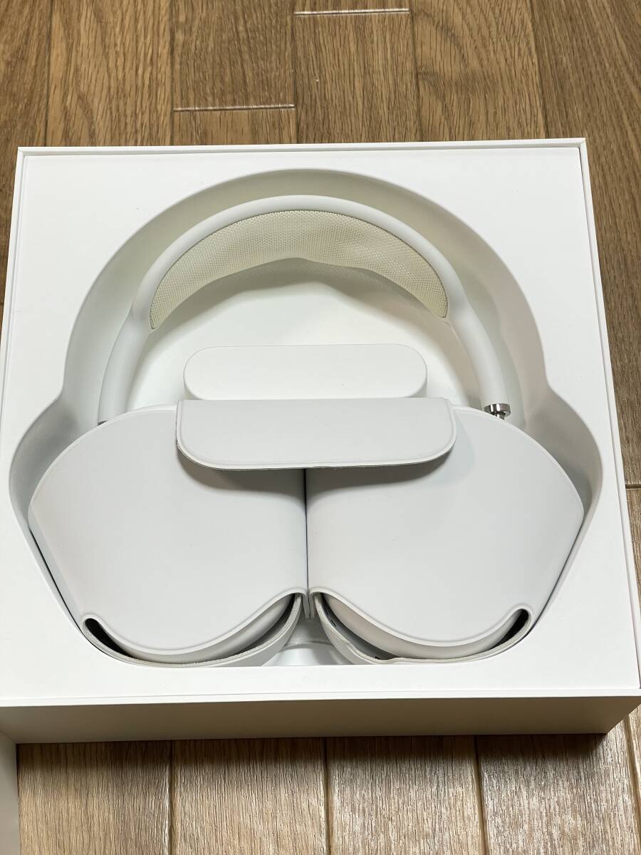 Apple AirPodsMax ホワイト ワイヤレスヘッドフォン 箱、備品全てあり_画像7