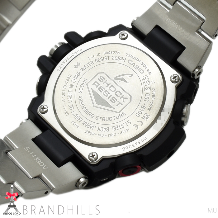 カシオ G-SHOCK 腕時計 G-STEEL ソーラー Bluetooth スマートフォンリンク SS GST-B100D-1AJF CASIO 未使用新品_画像8