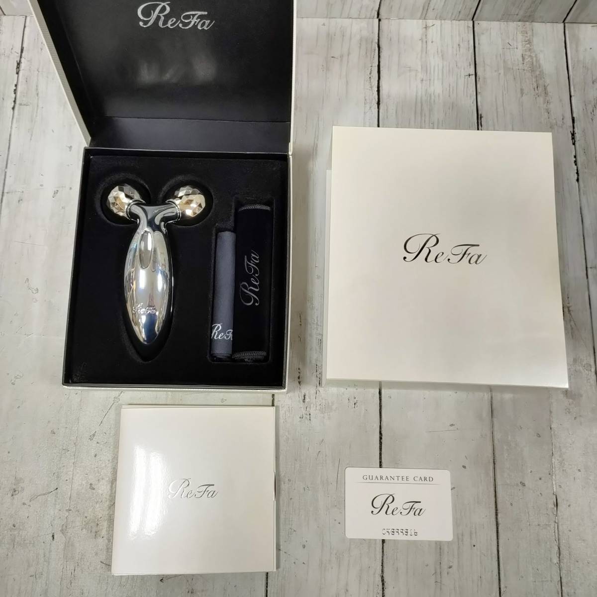 リファ カラット Refa CARAT 美顔ローラー PEC-L1706 小顔ローラー 美顔器 健康器具 マッサージ ボディー ケース有 箱有【16036】_画像10