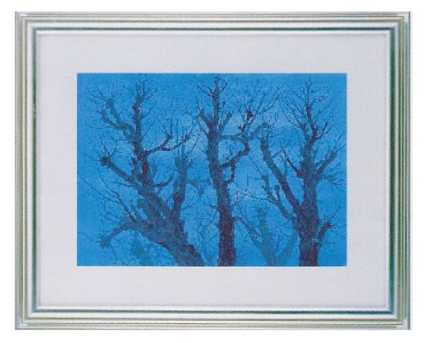 絵画 名画 複製画 フレーム 額縁付 東山魁夷 「樹」 サイズF10号特寸 世界の名画シリーズ プリハード