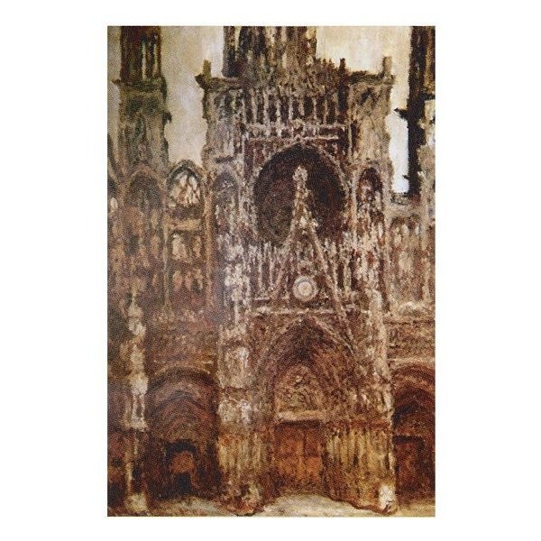 絵画 名画 複製画 額縁付(MJ108N-G) クロード・モネ 「ルーアンの聖堂」 M20A号 世界の名画シリーズ プリハード