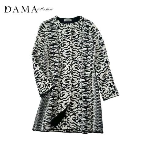 NC485さ@ DAMA collection HIROMI OSHIDA 美品 モヘア ウール ロングコート レディース サイズ1/S