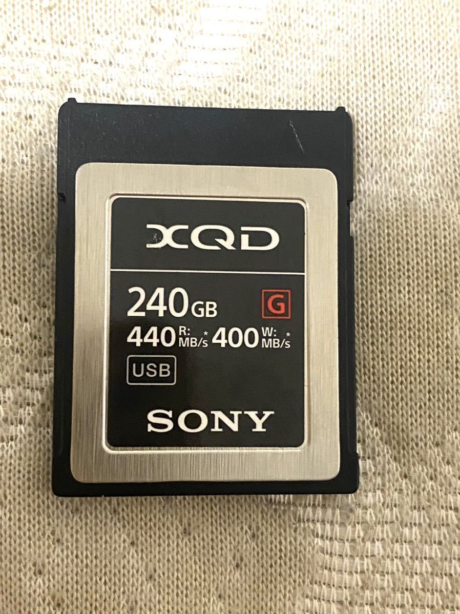 最安値即決★ 程度良好品 SONY ソニー XQDメモリーカード 240GB QD-G240F【送料込み】_画像1