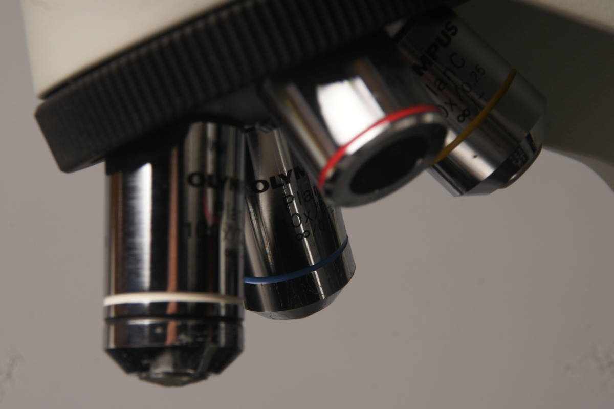 OLYMPUS　オリンパス　システム双眼生物顕微鏡　CX31　対物レンズ　_画像4