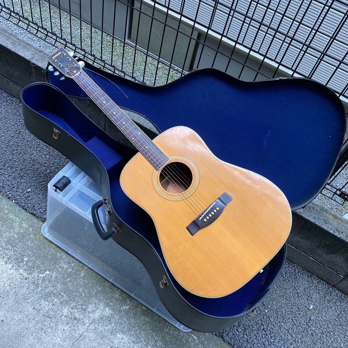 【現状品】YAMAHA アコギ アコースティックギター FG-201楽器 ハードケース付きの画像1