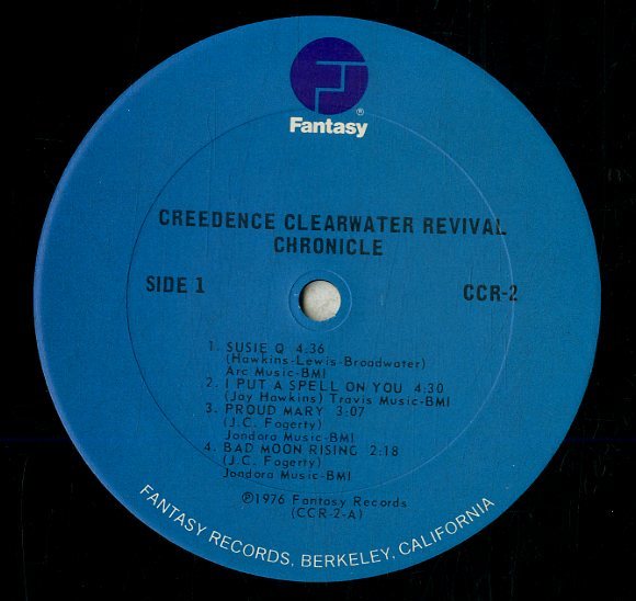 A00584787/LP2枚組/Creedence Clearwater Revival Featuring John Fogerty「Chronicle - The 20 Greatest Hits（1976年・CCR-2）」_画像3