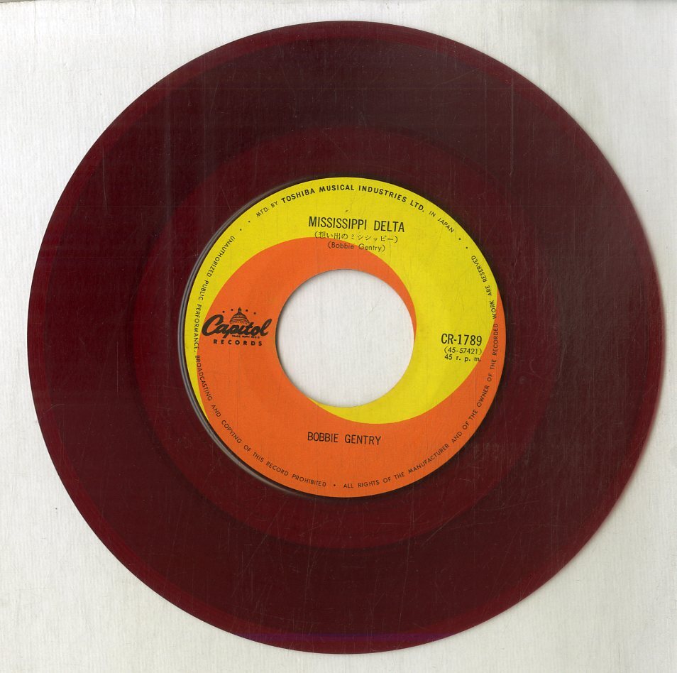 C00196601/EP/ボビー・ジェントリー (BOBBIE GENTRY)「Mississippi Delta 想い出のミシシッピー / Ode To Billie Joe ビリー・ジョーの唄_画像3