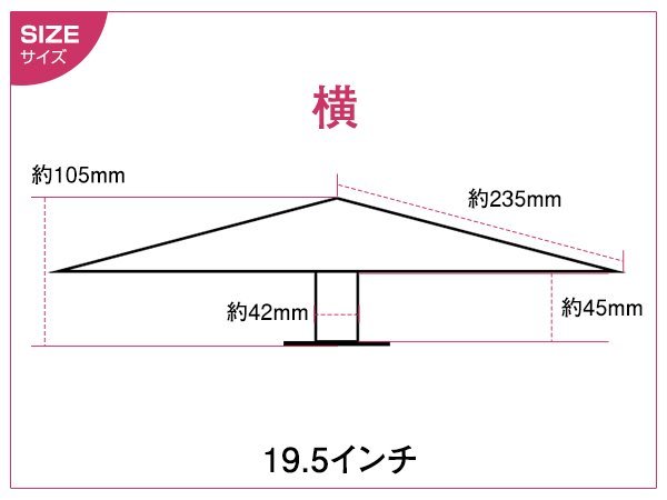 一文字型 ホイールスピンナー 1セット 2個 19.5インチ 3穴 4穴 兼用 ウロコ柄 ステンレス 大型 トラック レトロ デコトラ