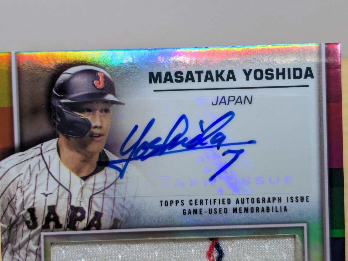 topps wbc 吉田正尚 ベースレリックカード Yahoo!オークション - 【吉田正尚】Topps WBC レリック&直筆
