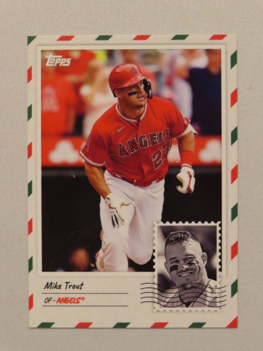 Mike Trout Topps MLB Holiday Card #11 マイク・トラウト トップス ホリデーカード ロサンゼルス・エンゼルスLos Angeles Angels 2-10_画像1