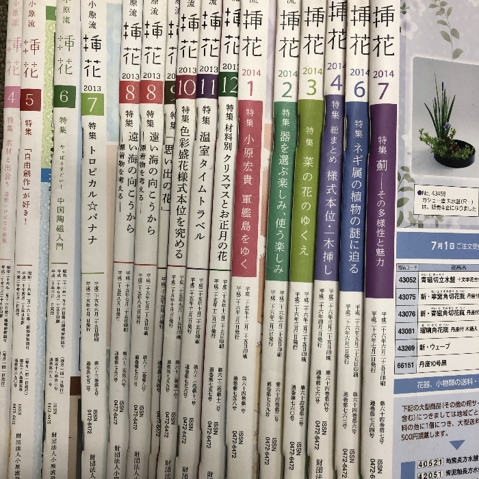 小原流 挿花 不揃い まとめて45冊以上 2003年~2005年 2008年 2013年 2014年 - フラワーアレンジメント 小原流 挿花 不揃い まとめて45冊以上 2003年~2005年 2008年 2013年 2014年 - フラワーアレンジメント