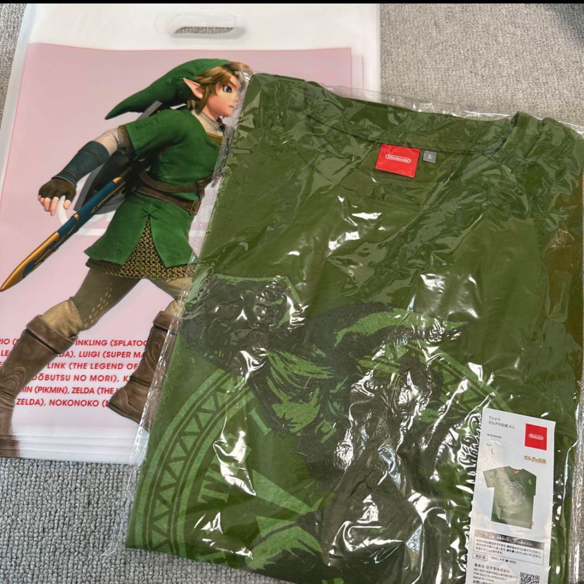 ゼルダの伝説 ニンテンドーオオサカ Tシャツ リンク グリーン Lサイズ 新品未開封 NintendoOsaka Tokyo