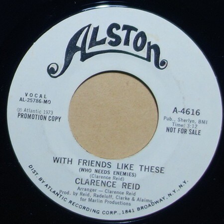 Funk/Soul◆US白プロモ◆Clarence Reid - Till I Get My Share / With Friends Like These◆7inch/7インチ/試聴/超音波洗浄_画像2