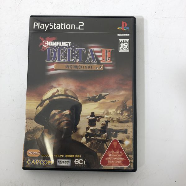 【送料無料】PS2 プレステ2 ゲームソフト コンフリクト・デルタII 湾岸戦争1991 カプコン BBR0105小4331/0208_画像1