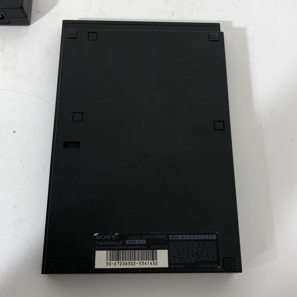 送料無料/動作良好 SONY PlayStation2 PS2 プレステ SCPH-70000 本体 コントローラー アダプタ AAR0105小4298/0208_画像6