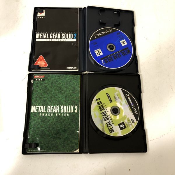 【送料無料】PS2 ソフト METAL GEAR SOLID 2 3 メタルギアソリッド 2本まとめて ジャンク BBR0105小4222/0208_画像3