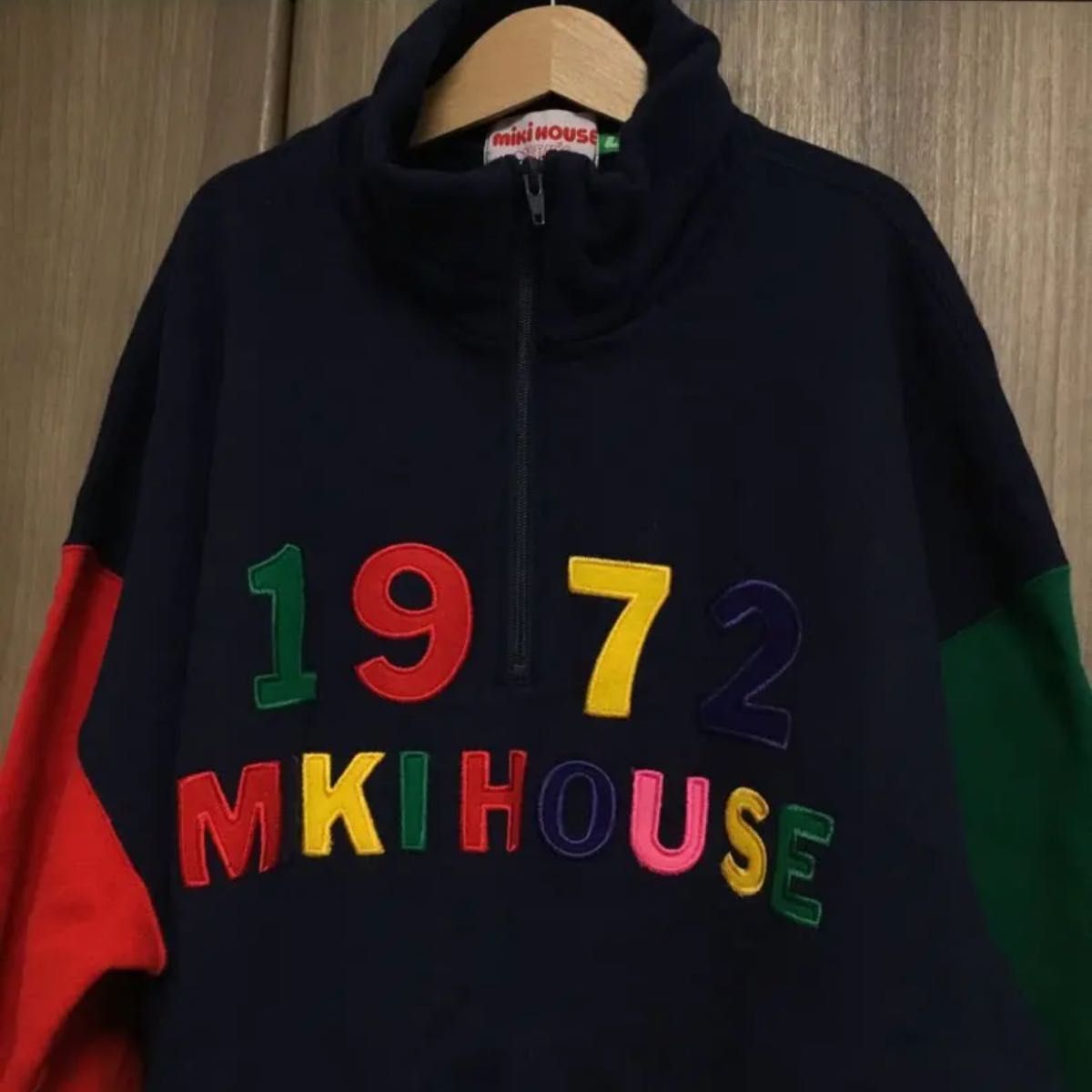 オールドミキハウス  ハーフジップトレーナー　スウェット　Ｌサイズ　ミキハウス MIKI HOUSE メンズ MEN'S  