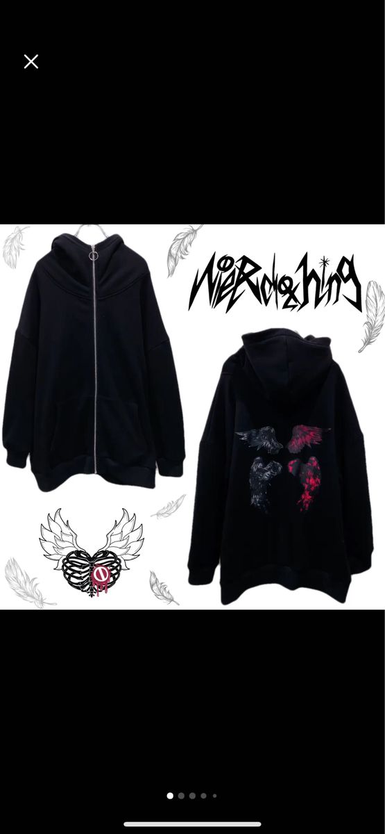 NieR ニーア nier 防寒裏起毛DOUBLE WING HIGH-NECK ZIPOUTER