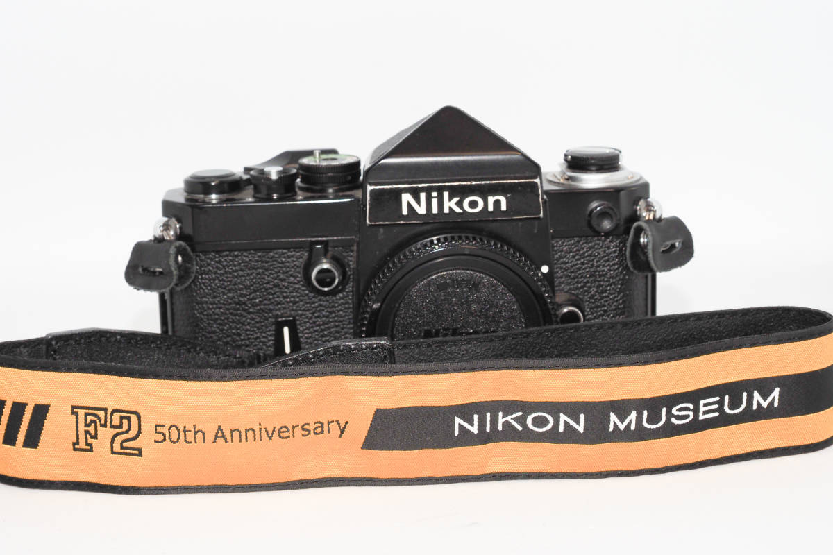 【中古美品】Nikon ニコン F2 アイレベル ブラック 限定ストラップ付き_画像1