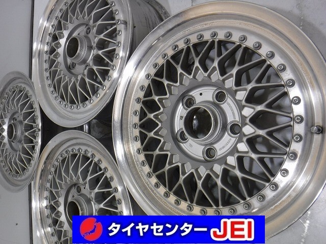 16インチ RAYS VOLKRACING メッシュ 6.5J+43 114.3 旧車/マークII等 希少 中古アルミホイール【4本セット】送料無料(AA16-0547）