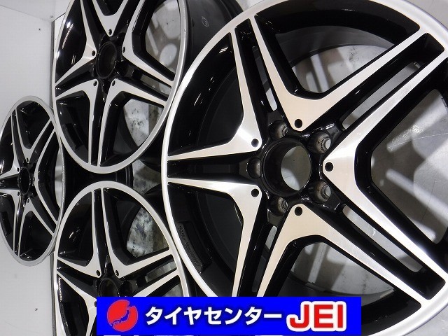 18インチ メルセデスベンツ AMG Aクラス純正 7.5J+52 112 中古アルミホイール【4本セット】送料無料(AA18-0550)_画像1