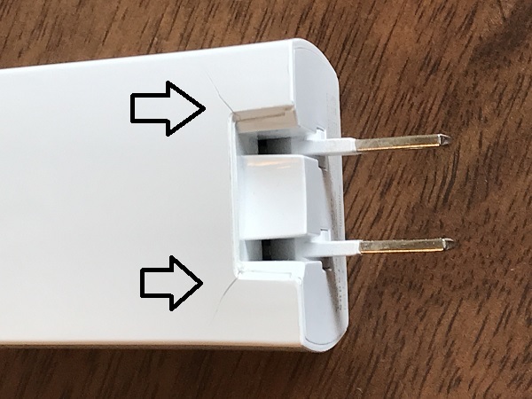 radius ラディウス Lightning ライトニング ACアダプタ 充電器 PA-ADF52 ケーブル直結 2.4A Adapter/Appleライセンス商品/iPhone/iPad/の画像2