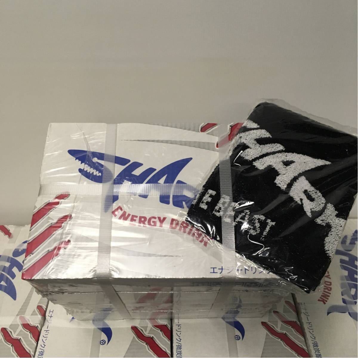 SHARK energy drink 250ml×24ps.@×2 case bar towel attaching!*