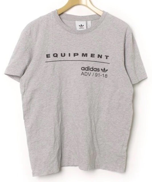 adidasアディダス☆グレーTシャツ_画像1