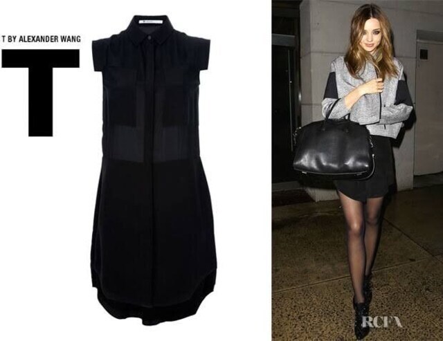T BY ALEXANDER WANG☆黒シャツワンピース