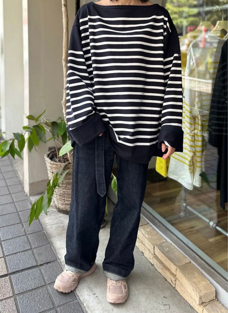 OUTIL バスクシャツ/tricot aast -gibraltar sea/off- 23aw unisex